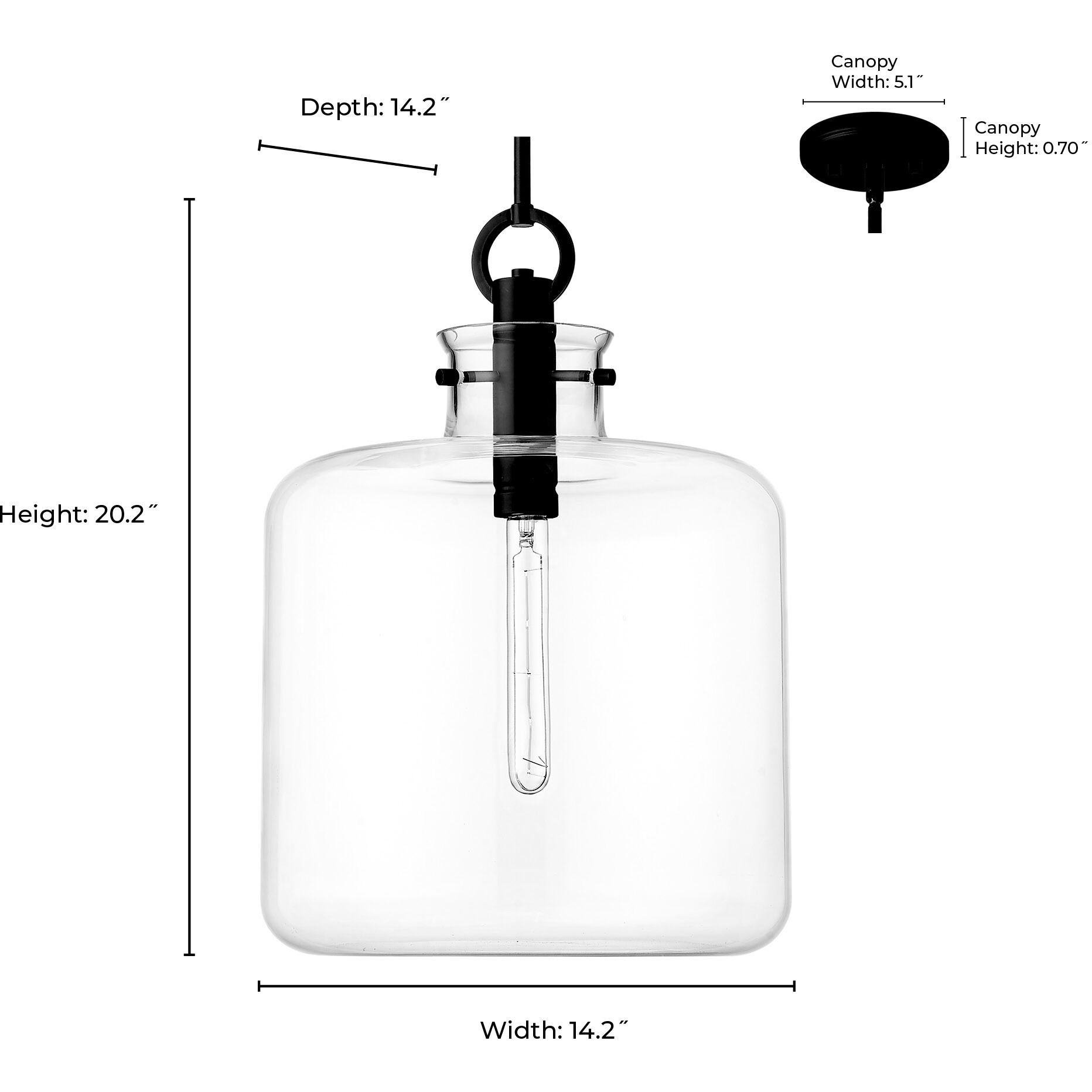 Hayloft 1 Light 14.2 inch Brushed Nickel Pendant Ceiling Light